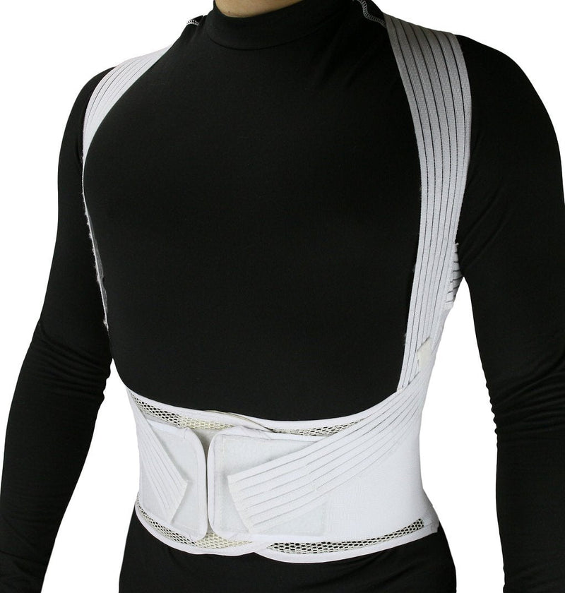 Obbomed Mb-3400Xl Chest Shoulder Posture Corrector, Lower Back Support, Wrap Brace Belt, Breathable Strap, Correction Round Back, Hanging Shoulders, Humpback Shoulder, Cavic Back Lumbar Spine, Suitable For Men And Women - Xl: 39-42" - NewNest Australia