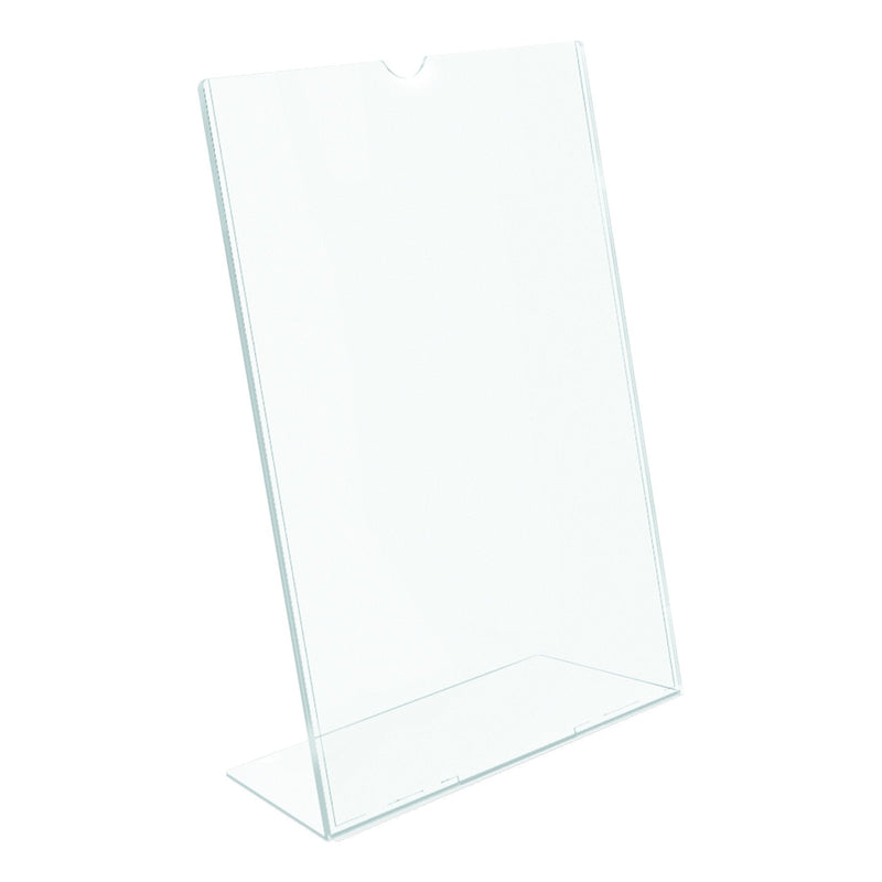 deflect-o Superior Image L-Frame Base Slanted Desktop Sign Holder, Plastic, 8.5 x 11 Inches (590101) - NewNest Australia