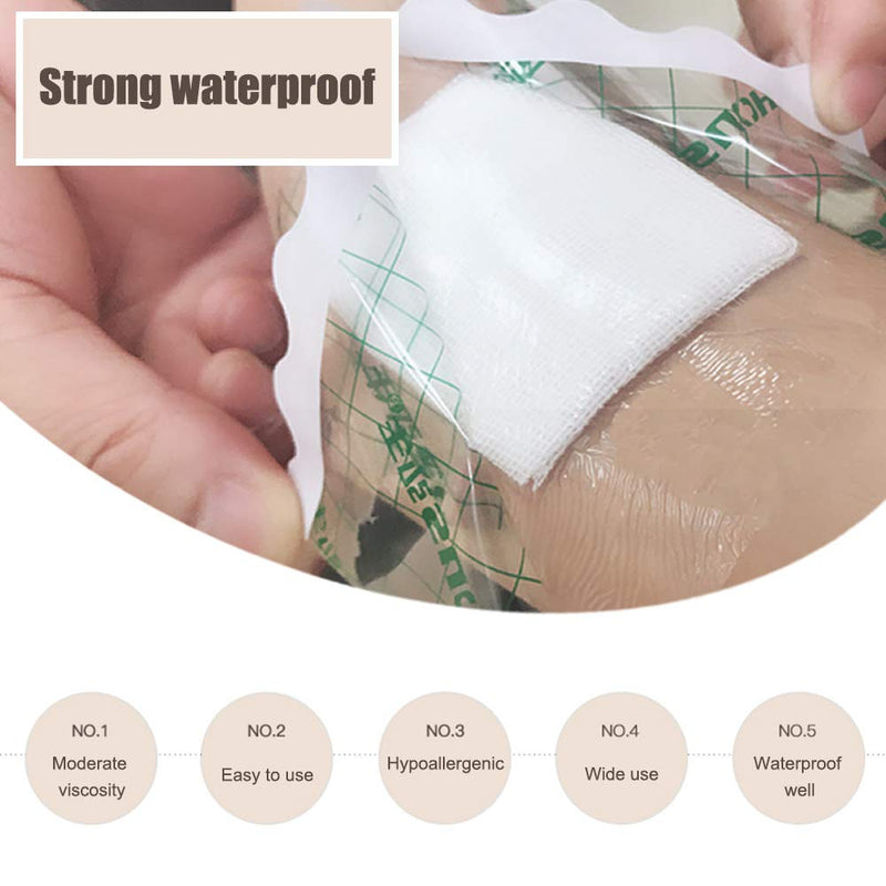 wordmouk Waterproof Transparent Film Roll Adhesive Tape Medical Wound Dressing Fixer Plaster Stretch Fixation Tape Tattoo Aftercare Bandage Anti-Allergic self-Paste (10cmX10m) - NewNest Australia