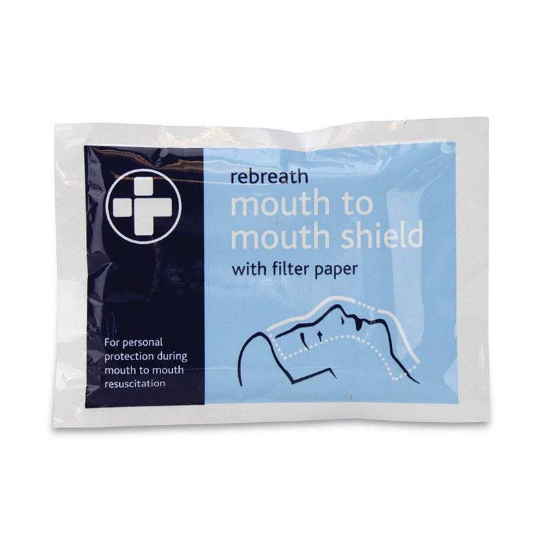 Reliance Medical - Rebreath Mounth to Mounth Shield with Filter Paper, For Personal Protection From Contact And Infections During CPR Resuscitation - (Pack of 10) 10 Count (Pack of 1) - NewNest Australia