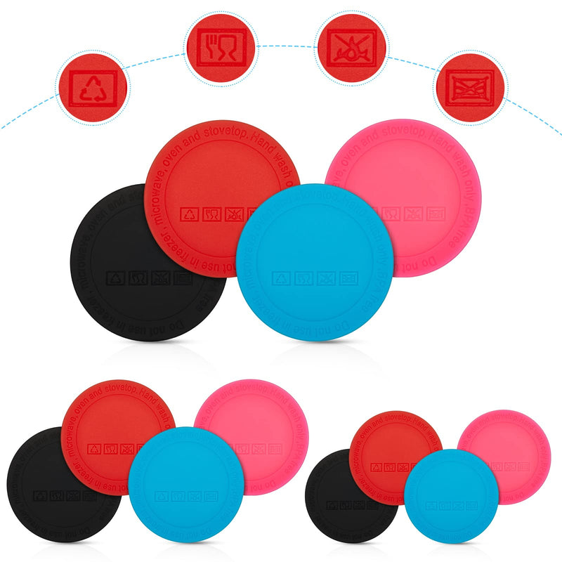 24 Pcs Rubber Bottoms for Sublimation Tumblers Self Adhesive Skinny Tumblers Bottom Protective Anti Slip Coaster Bottoms for Wine Straight Tapered Tumblers, 50 mm 56 mm 58 Mm, 4 Colors - NewNest Australia