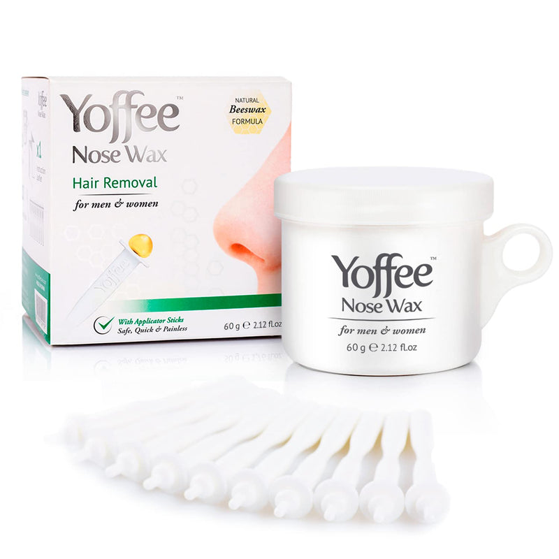 Original Yoffee Nose Wax Kit - Nose Waxing Kit for Men & Women - Nose Hair Wax with natural Bio-Beeswax & Aloe Vera - 10 Reusable Nose Wax Sticks - Easy, Quick & Painless - 2.12 fl.oz - Made in Spain KIT WAX - NewNest Australia