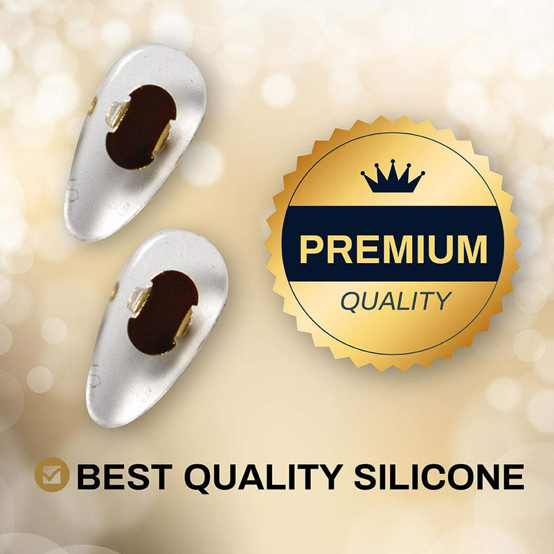 Premium Grade Soft Silicone Nose Pads Compatible with Ray Ban Aviator | Replacement Certain RB Aviator | Gold Colour | Inserts | 1 Pair | by Sports World Vision - NewNest Australia