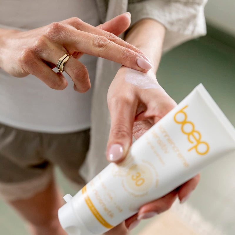 boep Sunscreen Sensitive SPF30 | Mineral sun protection for babies, children and adults with sensitive and allergic skin Perfume free | With zinc oxide UV filter | Vegan natural cosmetics (100ml) - NewNest Australia
