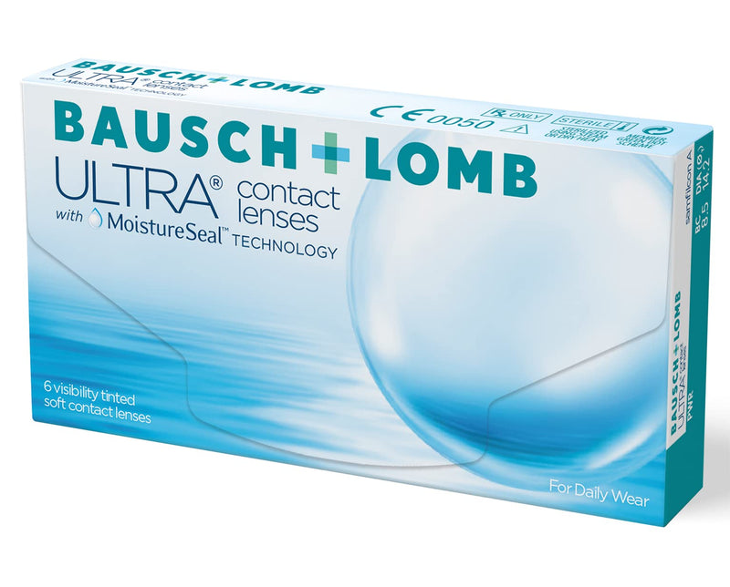 Bausch + Lomb Ultra Contact Lenses With Moisture Seal Technology Monthly Lenses Soft Bc 8.5 Mm / Dia 14.2, Clear, 6, Bc 8.5 Millimeters, Dia 14.2 Millimeters, -1.25 Diopters - NewNest Australia