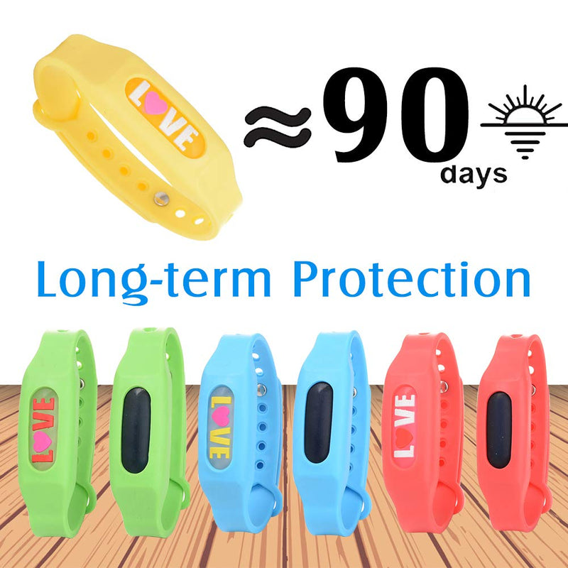 SEGMINISMART Mosquito Repellent Bracelet,Anti-Mosquito Bracelet,Insect Repellent Bands,Long-Lasting Waterproof Mosquito Repellent Bracelet Protection for Adult Kid 8 Count (Pack of 1) - NewNest Australia