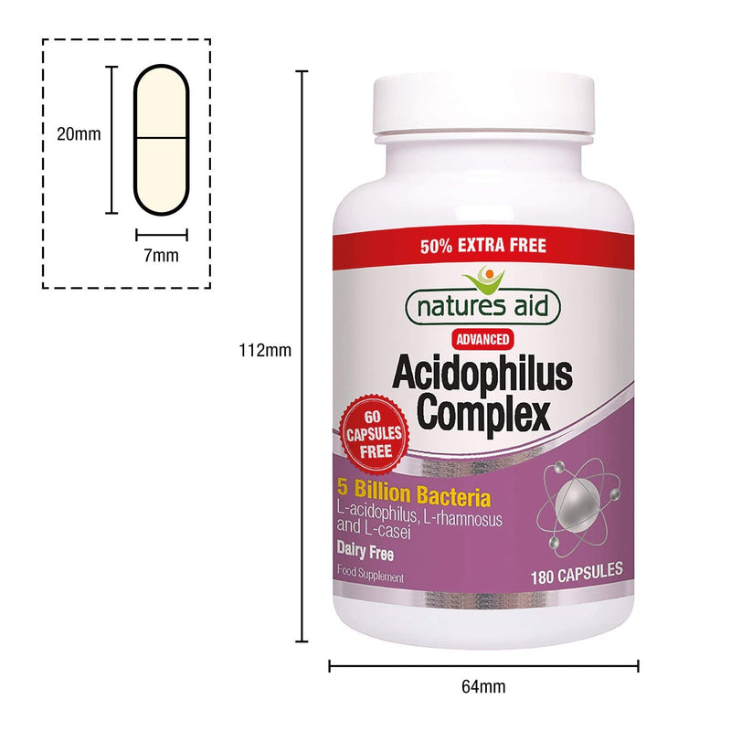 Acidophilus Complex 50mg 180 Capsules - NewNest Australia