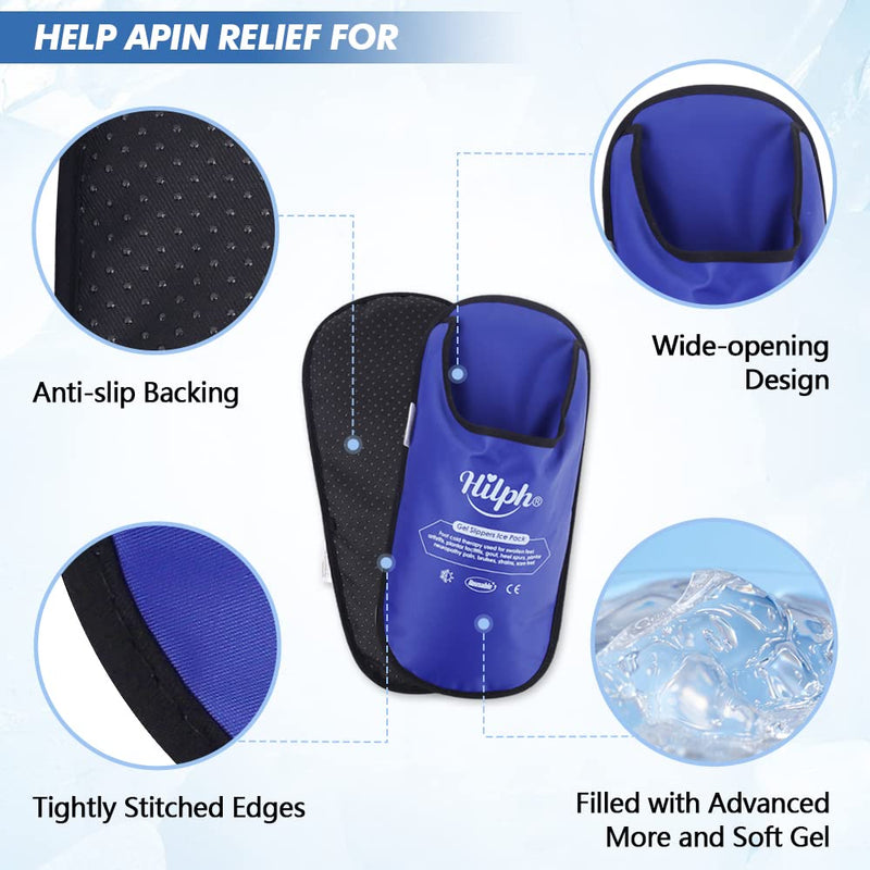 Hilph Cooling Shoes Chemo Therapy Ice Slippers, Gel Cooling Socks Chemo Therapy Cooling Pads Foot, Cool Shoes Gel Cooling Pads Cold, Reusable For Plantar Fasciitis, Puffy Feet, Hot Feet 1 Pair - NewNest Australia