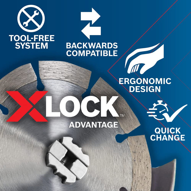 Bosch MGX0500 5 In. X-LOCK Backing Pad with X-LOCK Clip - Medium Hardness Backing Pad 4-1/2 In - NewNest Australia