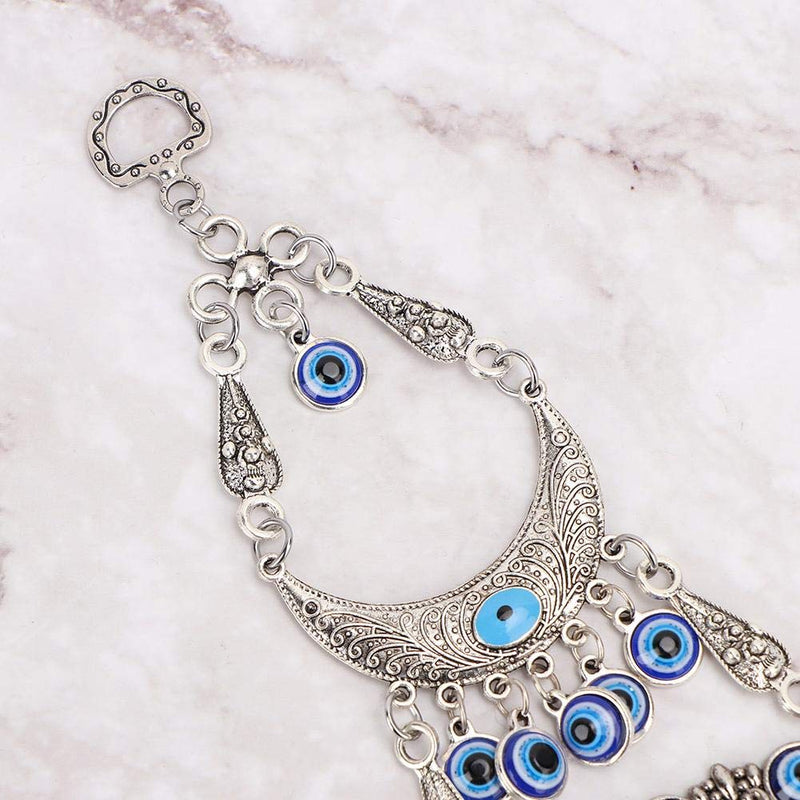 NewNest Australia - Biitfuu Blue Evil Eye, Turkish Blue Beads Amulet Delicate Blue Glass Ornament Home Protection Wall Hanging Decor for Lucky 