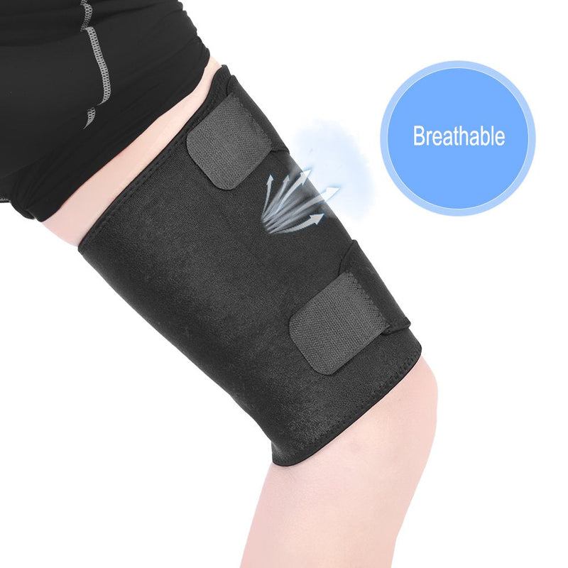 Yosoo Health Gear Breathable Thigh Support, Hamstring Compression Sleeve, Neoprene Non-slip Quadriceps Support Brace, Adjustable Thigh Wrap for Sprains, Strains, Pulled Muscles, Sports Injury - NewNest Australia