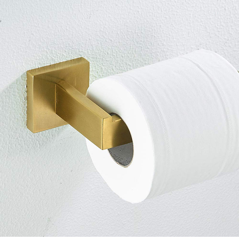 WINCASE Gold Toilet Paper Holder, Brushed Tissue Paper Holder, Brushed Champagne Roll Paper Holder SUS304 Stainless Steel Wall Mounted Bath - NewNest Australia