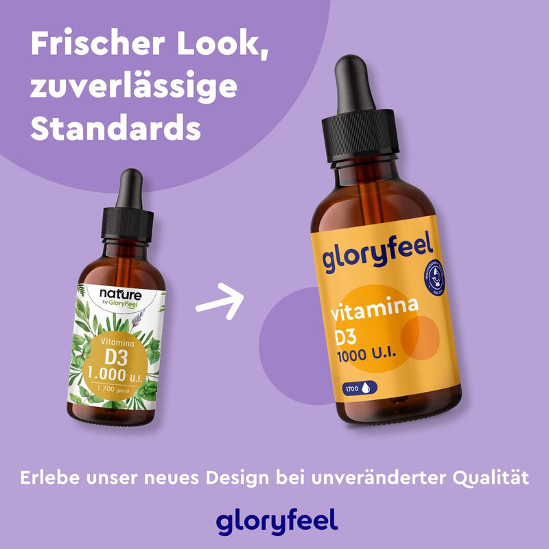 Vitamin D3 drops - 50ml (1700 drops) - Laboratory tested 1000 IU per drop - Made in MCT oil from coconut - No additives - High dosage without additives in Germany - NewNest Australia