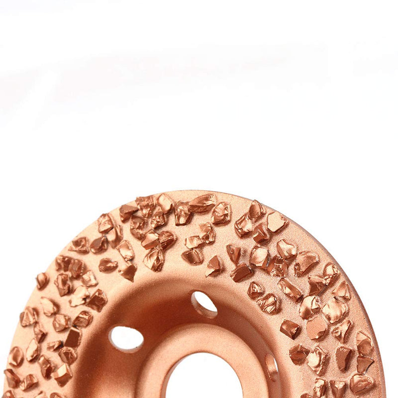 4inch Brazed Diamond Cutting Grinding Disc 7/8" Bore Tungsten Carbide Grinding Wheel Plate for Angle Grinder Suitable for Polishing Rubber, Wood Fabric and Tires Grit K18mm - NewNest Australia