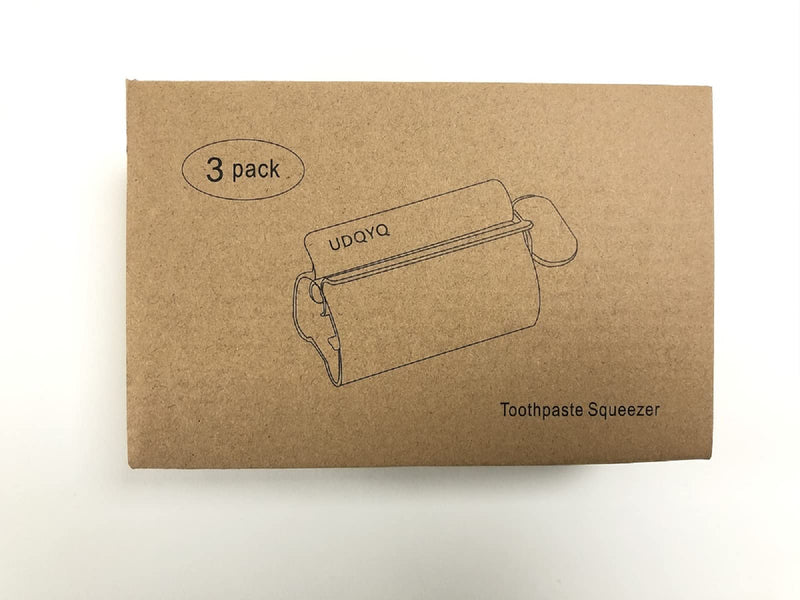 Udqyq Tube Squeezer Tube Press, Pack Of 3 Toothpaste Squeezer Stainless Steel Save Toothpaste Total Squeeze Out Empty Tubes Stainless Steel Toothpaste Seat Holder With Stand Function (Silver) - NewNest Australia
