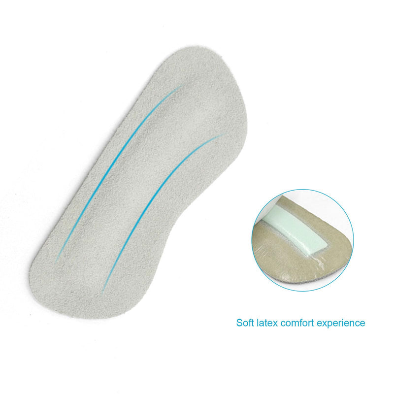 Tshaoun 8 Pairs Of Non-Slip Shoe Pads, Non-Slip Stickers, Heel Protection, Heel Pads, Leather Heel Holder, Self-Adhesive, Against Rubbing And Blisters, Heel Holder (Grey) - NewNest Australia