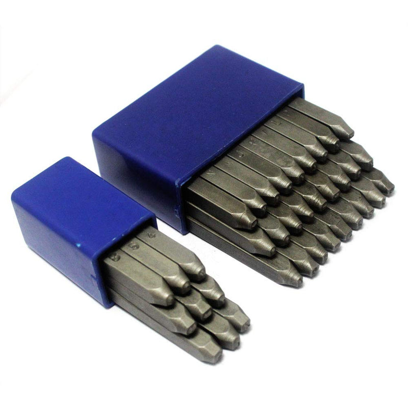 Oudtinx Number and Letter Stamp Set (36 Piece Punch Set/A-Z & 0-9) Industrial Grade Hardened Carbon Steel Metal - 1/16" (1.5mm) Characters - Perfect for Imprinting Metal, Wood, Plastic, Leather, More! S2 steel 1.5mm - NewNest Australia