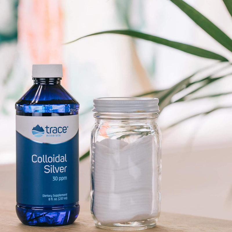 Trace Minerals Research Vegan Colloidal Silver Spray, Bio-Active Silver Hydrosol Liquid Mineral Supplement, Certified Organic, Natural & Pure, 30 PPM, 4 fl. oz, - CLSSP01 - NewNest Australia
