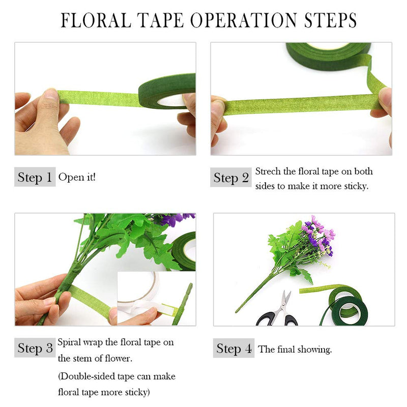 Floral Arrangement Kit,17 Pieces Flower Tools Include Floral Wire Cutter Scissor Floral Tape 22 Gauge Paddle Wire 26 Gauge Stem Wire Pearl Corsage Pin Bouquet Wrap Florist shears - NewNest Australia