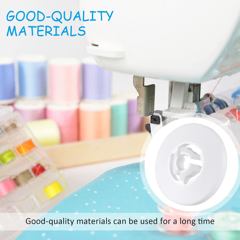 Spool Cap Sewing Machine Spool Pin Cap Small Medium Large Replacement Spool Cap Compatible with Brother, Babylock Sewing and Embroidery Machines, 45 mm, 35 mm and 25 mm, White (6 Pieces) 6 - NewNest Australia