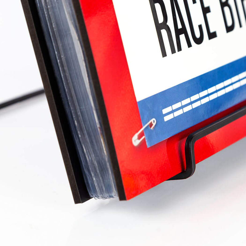 NewNest Australia - Gone For a Run BibFOLIO Race Bib Album Display Stand | 5” x 7” x 6” | Black 