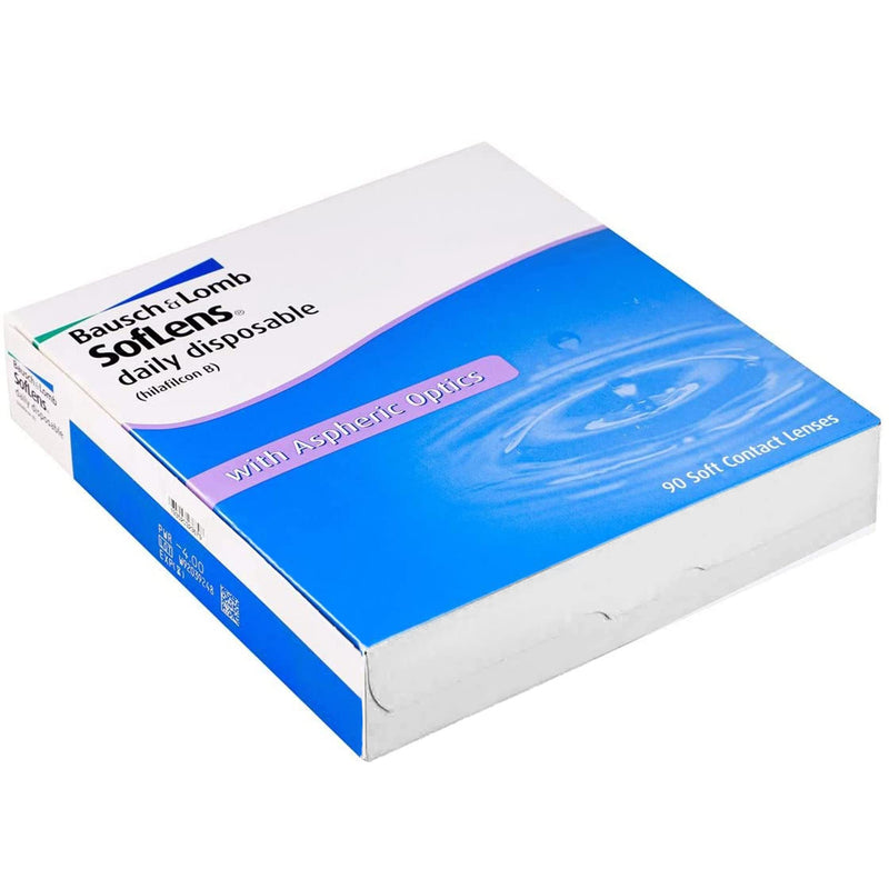 Bausch + Lomb SofLens daily disposable daily lenses, spherical contact lenses, soft, 90 pieces BC 8.6 mm / DIA 14.2 / -6 diopters -6.0 diopters 8.6 millimeters 14.2 millimeters - NewNest Australia