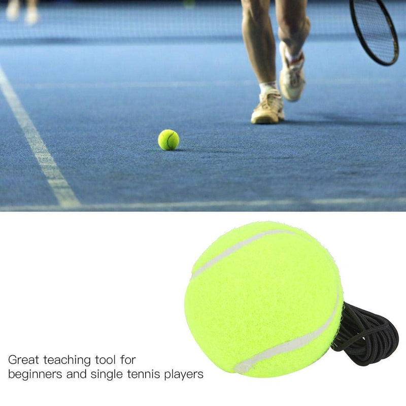 DOACT Tennis Ball, Tennis Ball Parking Aid,Tennis Beginner Training Ball with 4M Elastic Rubber String for Single Practice, Rubber Woolen Trainer Tennis Ball - NewNest Australia