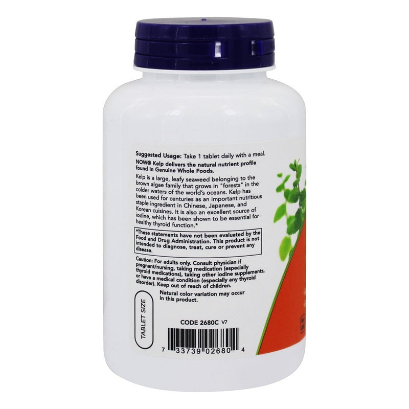 Now Foods Kelp, 150mcg of Natural Iodine, 200 Tablets - NewNest Australia