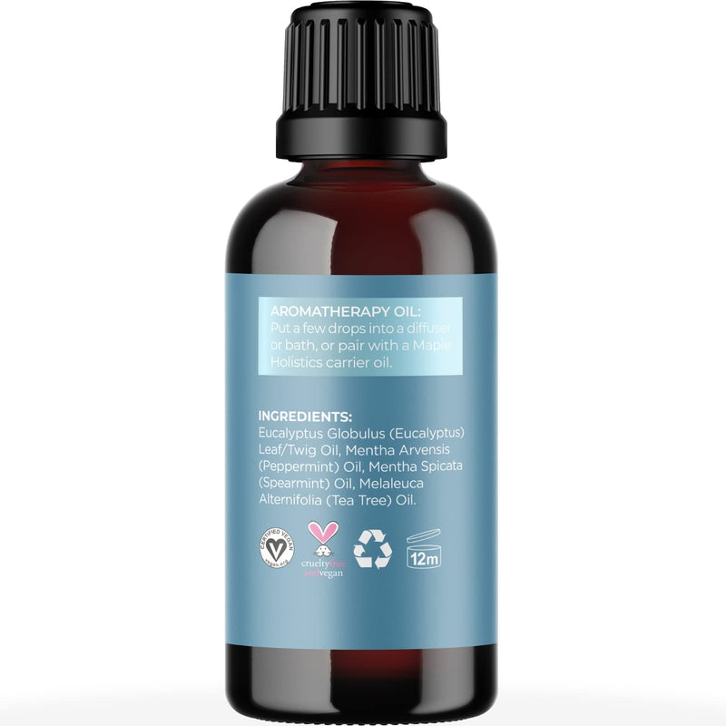 Breathe Blend Essential Oil for Diffuser - Invigorating Breathe Essential Oil Blend with Eucalyptus Peppermint Tea Tree and Mint Essential Oils for Diffusers for Home and Shower Aromatherapy - NewNest Australia