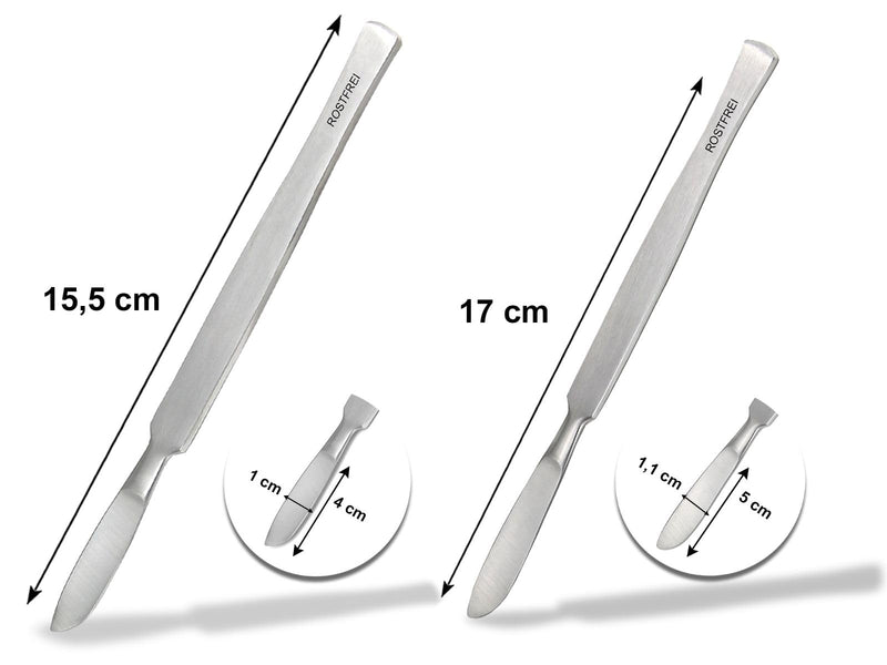 Foot Care Scalpel Callus Scraper Set, 5-Piece Blunt Professional Cream Scraper, Foot Spatula, Stainless Steel, Callus Remover, Pedicure Scraper For Callus Removal, Brand Quality - NewNest Australia