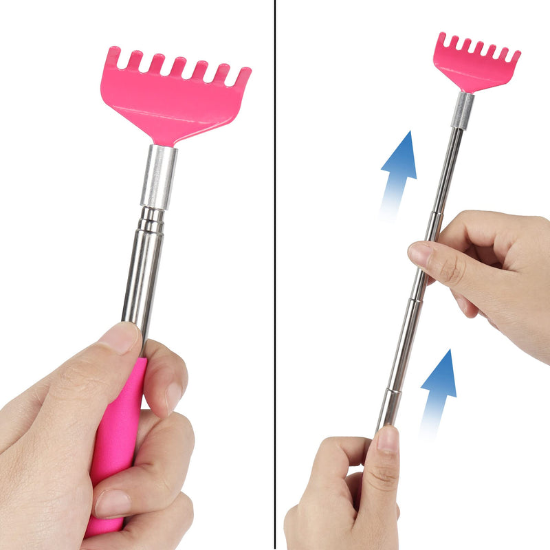 Cerrxian Portable Extendable Back Scratcher, Telescopic Back Scratcher For Women, Metal Stainless Steel Back Scratcher, Massager With Rubber Handle For (3 Knots 2) - NewNest Australia