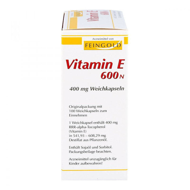 VITAMIN E 600 N soft capsules 100 pieces - NewNest Australia