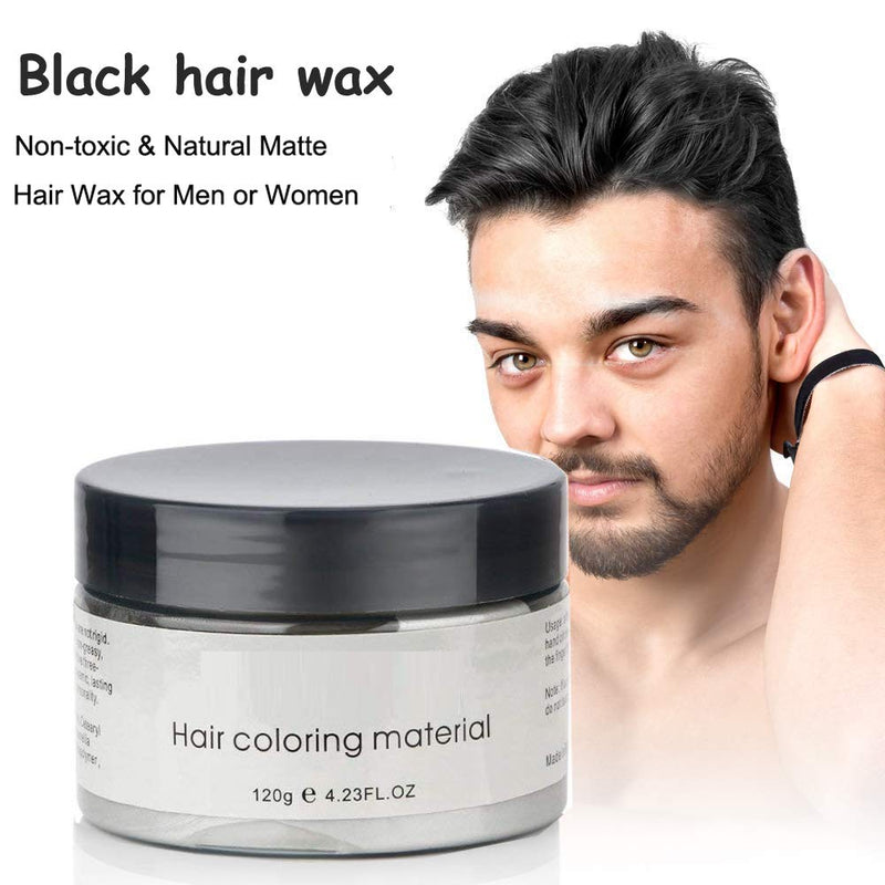 Temporary Hair Wax Colour, OCHILIMA Black Hair Wax Hair Style Dye Mud, Natural Ingredients Washable Hair Styling Cream for Men Women Coloring Wax 120g /4.23 Oz - NewNest Australia