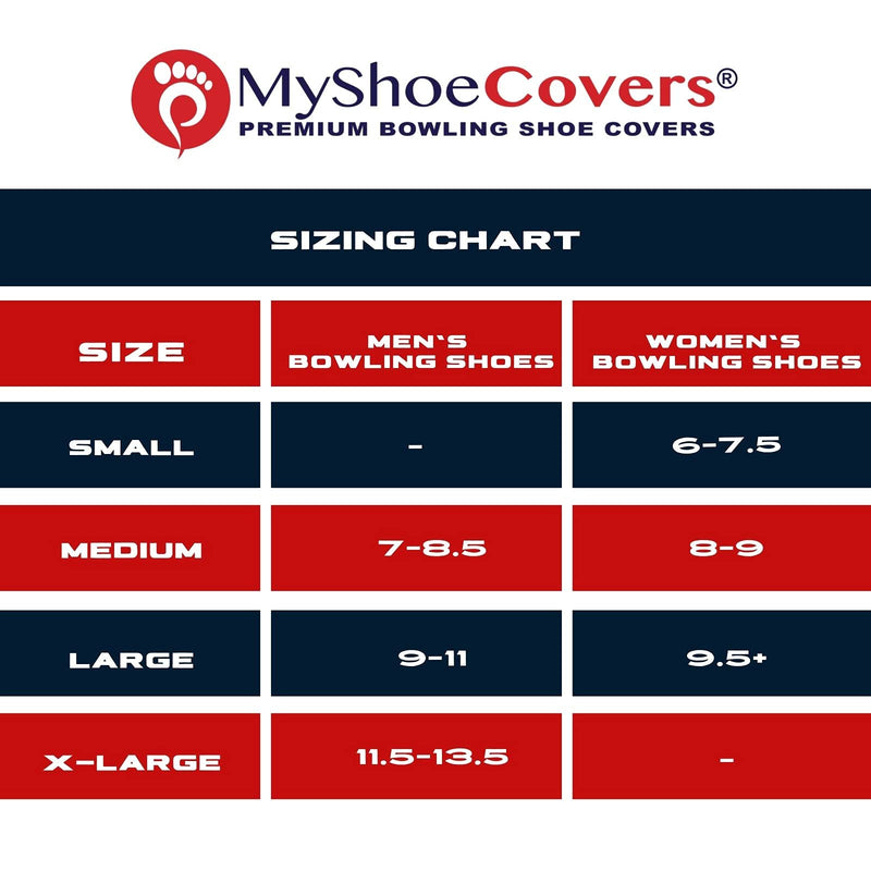 MyShoeCovers Premium Bowling Shoe Covers - 1 Pair Large Black - NewNest Australia