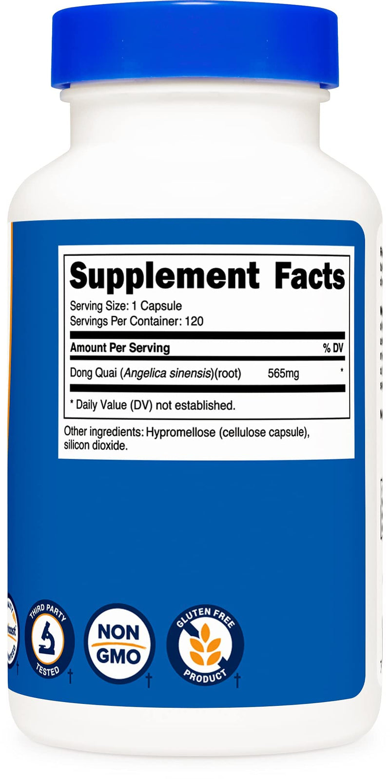Nutricost Dong Quai 565mg, 120 Capsules - Gluten Free, Non-GMO, Vegetarian Capsules - Angelica Sinensis - NewNest Australia
