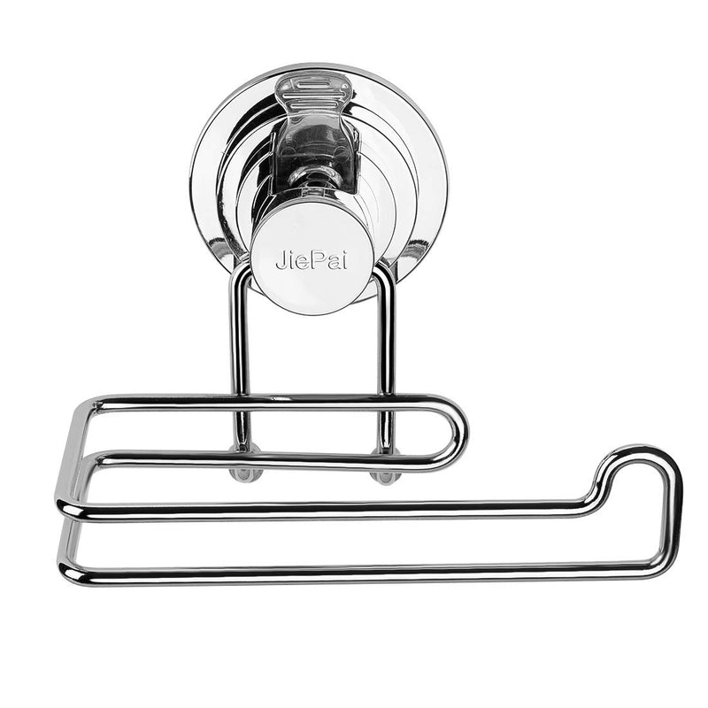 JiePai Vacuum Suction Cup Toilet Paper Holder Removable Bracket Wall Mount Towel/Tissue Rack for Bathroom Kitchen Chrome Suction Toilet Paper Holder-chrome - NewNest Australia