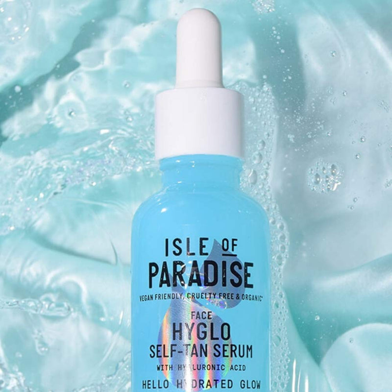 Isle Of Paradise Hyglo Hyaluronic Self-Tan Serum For Face 30ml Travel Size Fake Facial Tan Beauty Kit For An Instant Summer Glow - NewNest Australia