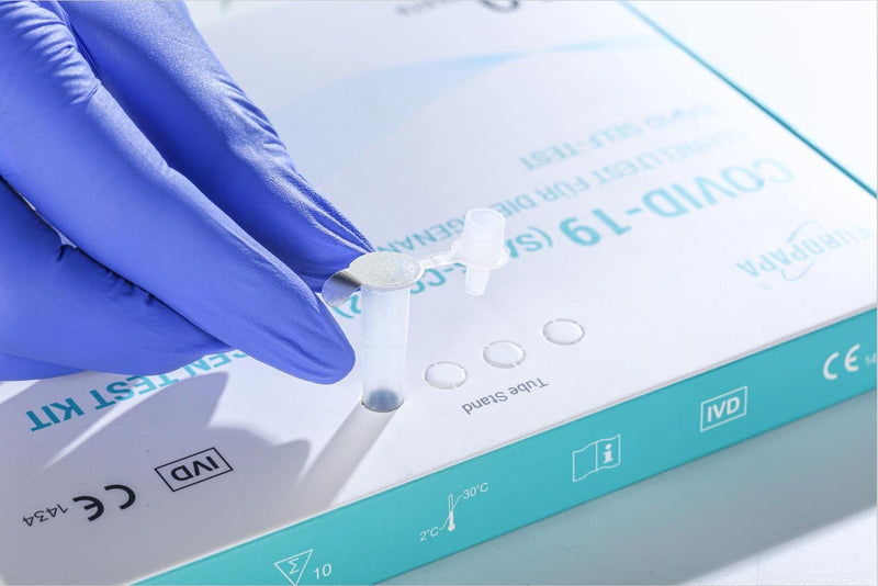 Europapa 10 X Corona Lay Test Self-Test Covid-19 Antigen Test For Sars-Cov-2 Quick Test For Self-Use Test Cassettes Sample Swabs Antigen Extract Individually Packed - NewNest Australia