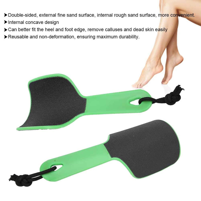 Curved Foot File, Eurobuy Double-Sided Pedicure Foot File Plastic Dead Skin Foot File Callus Remover with Handled Grip Foot File Pedicure Rasp for Exfoliating Removing Dead Skin Tools Green - NewNest Australia