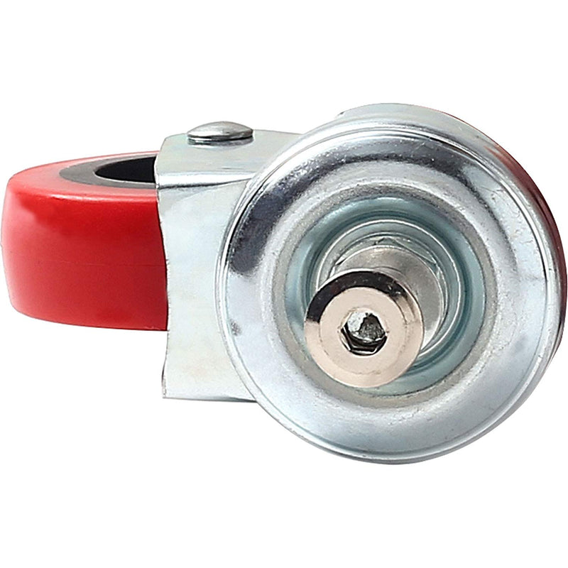 Online Best Service 2 Pack Heavy-Duty 2.5" Swivel Caster Wheel Creeper Service Cart Stool Post Mount 2 pcs Red - NewNest Australia