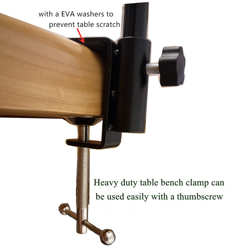 Adjustment Rotary Tool Hold Hanger Stand with Table Clamp (Black-S) Black-S - NewNest Australia