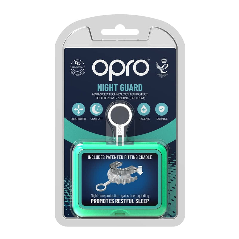 OPRO Dentist Recommended Night Guard for Clenching and Grinding Teeth, Bruxism and TMJ Relief. Clear Slim Fit, Customisable Size for Restful Sleep. Dental Antimicrobial Nightguard and Case Included. - NewNest Australia