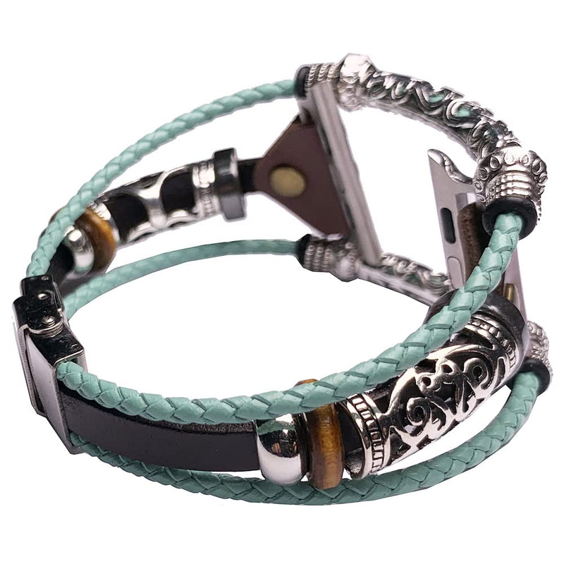 Vintage Jewelry Loop Boho Bands with Box Set for Men Women,Watches Band Compatible with Apple Watch Active Tracker Series 1,2,3 38mm 4,5,6,SE 40mm & Series 7 41mm, Mint Teal Green Turquoise Series 1,2,3,4,5,6,7,SE 38/40/41mm Tiffany - NewNest Australia