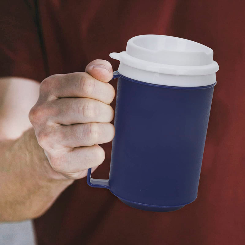 Jiahg Tumbler For People In Need Of Care, 500 Ml Insulated Cup With Lid, Drinking Cup Sippy Cup For Adults With Disabilities, Anti-Spout Spout Travel Mug Travel Coffee Cup - NewNest Australia
