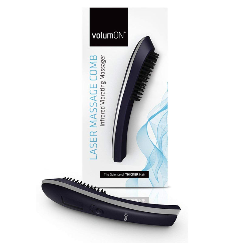 Hair Growth Brush VOLUMON® Hair Growth Treatment Laser Device to Help Prevent Further Hair Loss and Promote Hair Regrowth - Infrared Vibrating Massager with LCD Display for Men & Women - NewNest Australia