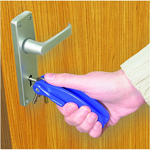 Key Turner with Space for 3 Keys, Easy Turn Device. Ergonomic Design. for Those with Arthritis or a Weak Grip. Leverage/Assistance for Turning a Key in a Lock. Handy Grip Aid. Keys Fold Into Turner - NewNest Australia