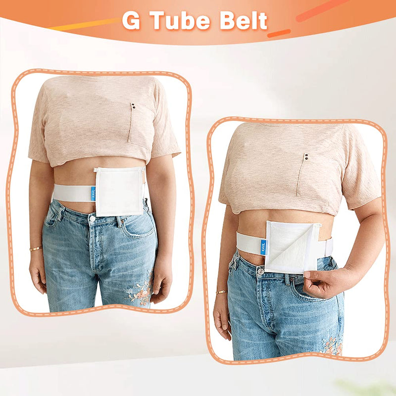 G Tube Holder Belt Feeding Tubes Accessories G Tube Covers Peg Tube Gastrostomy Catheter Pd Dialysis Belt Pads Drainage Medical Abdominal Dialysis For Men Women(28"~37") - NewNest Australia