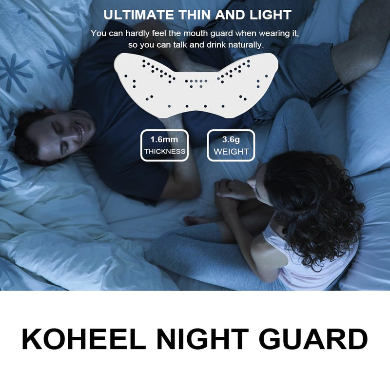 KOHEEL UP Lightweight Bite Splint, Adaptable Teeth Splint Grinding, Stops Bruxism No Impact on Sleep 2 Count - NewNest Australia