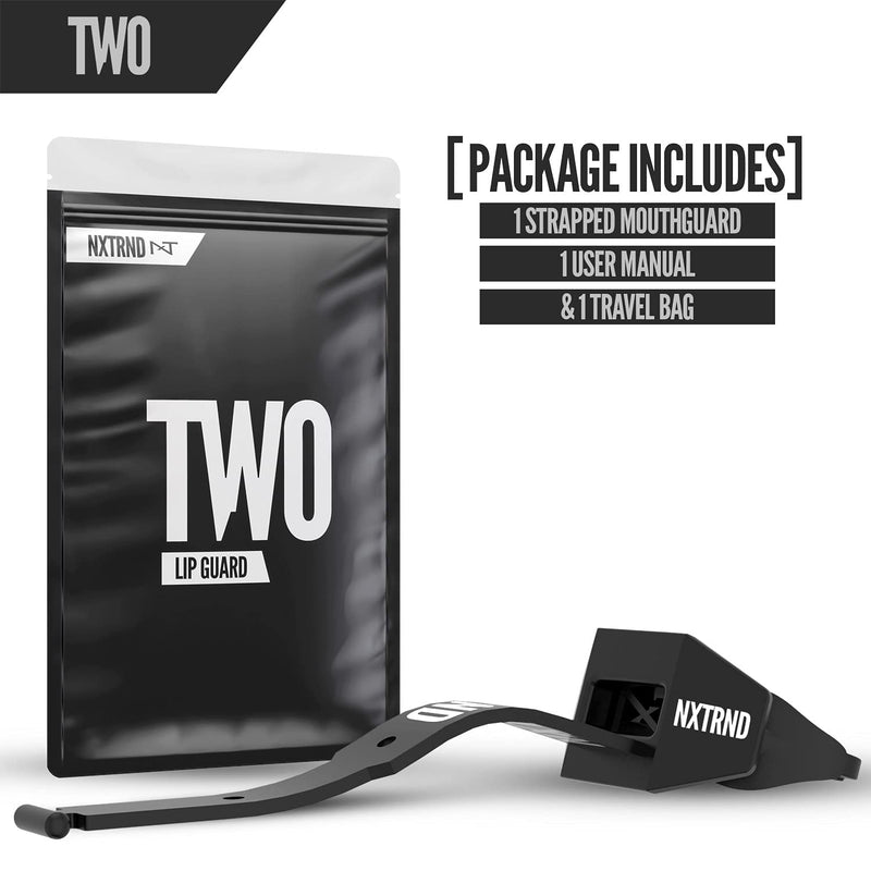 Nxtrnd Two Football Mouth Guard, Mouth Guard Football, Football Mouthpiece, Football Mouth Guard Youth, Compatible with Braces, Connected Strap (Black) Black - NewNest Australia