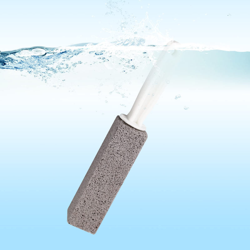 Pumice Cleaning Stone, with Handle Toilet Bowl Ring Cleaner Pumice Stone Sticks, Hard Water Ring Stains Remover Pumice Stone Sticks Brushes for Kitchen Bath Pool Household Cleaning(2 Pack) - NewNest Australia